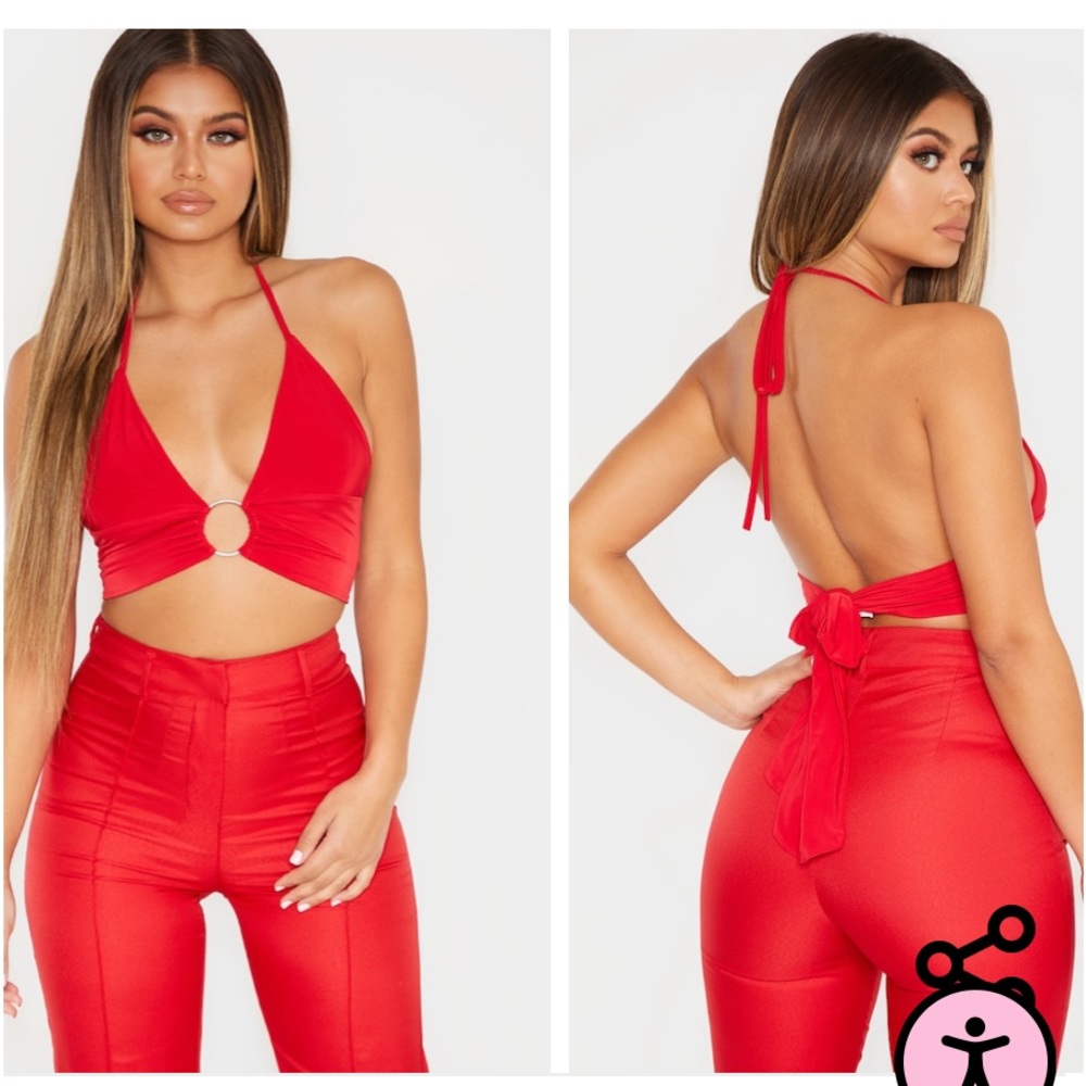Prettylittlething ring detail bralet top - Picture 7 of 11